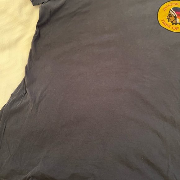 Aviator Nation Blue Tee with Logo - Picture 5 of 5